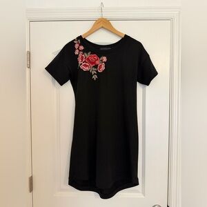 T-Shirt Dress with Floral Patchwork